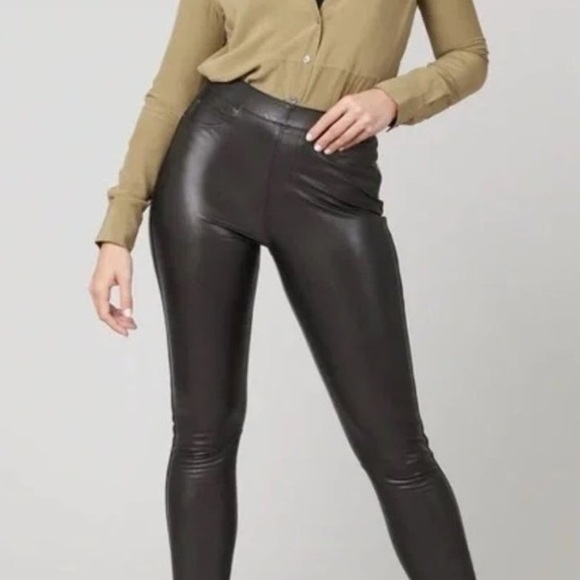 SPANX Leather-Like Ankle Skinny Pant, XL Petite - Picture 6 of 9